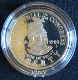 1989 US Congressional Coins Set of 3 with COA (S1)