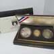 1989 Us Congressional Gold & Silver 3 Coin Commemorative Set With Box & Coa