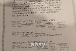 1989-W $5 Gold, Congress Bicentennial PF70, UCAM, Comm. NGC-Free Ship, COA, OGP