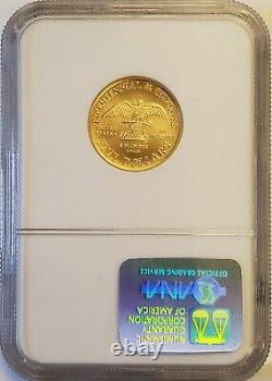 1989-W Congress $5 Uncirculated Modern Commemorative Gold Coin NGC MS70