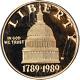 1989-w Congress Commemorative Gold $5 Pcgs Pr70 Dcam Stock