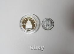 1989-W Congress Proof $5 Gold Commemorative 0.24187 oz Gold (No Box or COA)