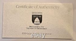 1989 W Five Dollar Gold US Congressional Proof Coin In Original Packaging WithCOA