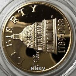 1989 W Liberty Bicentennial Of The Congress Proof Commemorative $5 Gold Coin
