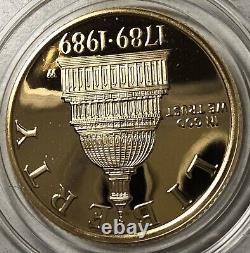 1989 W Liberty Bicentennial Of The Congress Proof Commemorative $5 Gold Coin