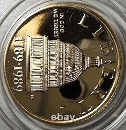 1989 W Liberty Bicentennial Of The Congress Proof Commemorative $5 Gold Coin