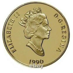 1990 Canada $100 Dollars Gold Coin Literacy Proof