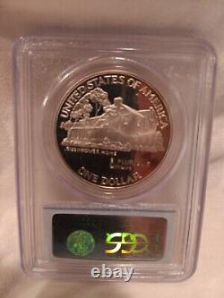 1990 P Golden Toned Eisenhower Pf-69 Dcam Centennial Silvedr Dollar. Gorgeous