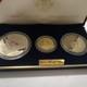 1991-1995 World War Ii 50th Anniversary Gold & Silver 3 Coin Proof Set