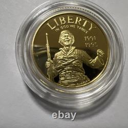 1991-1995 World War II 50th Anniversary Gold & Silver 3 Coin Proof Set