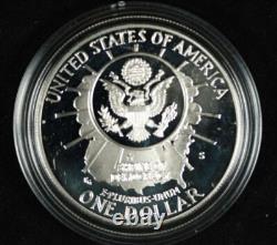 1991 3pc. Gold and Silver Mount Rushmore Proof Comm. Set withOGP