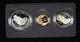 1991 3pc. Gold And Silver Mount Rushmore Proof Comm. Set Withogp. 2457oz Agw