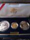 1991-95 World War Ii 50th Ann. Gold $5 Silver $1 50 Cent 3 Coin Proof Set In Ogp