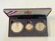 1991 Mount Rushmore Anniv. Gold /silver /clad 3 Coin Proof Set With Ogp & Coa