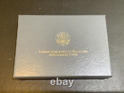 1991 Proof & Uncirculated Mount Rushmore Anniversary Gold & Silver 6 Coin Set