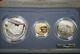 1991 Us Mint Mt Rushmore 3 Coin Proof Set Silver $1 Gold $5 Clad 50c