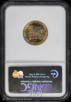 1991-W $5 Mt. Mount Rushmore Commemorative Gold Coin NGC MS 70