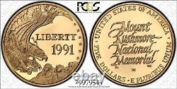 1991-W Mount Rushmore Commemorative $5 Gold PR69DCAM PCGS