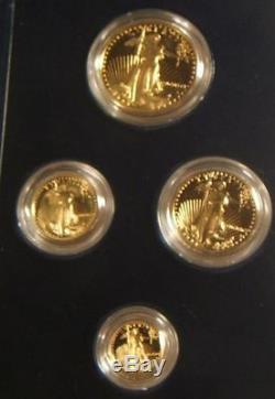 1991-w U. S. Mint $50-25-10-5 Gold Proof American Eagle 4-coin Set Ogp