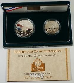 1992 $5 Gold, $1 & 50c Silver Columbus Quincentenary Commemorative Proof Coins