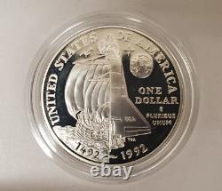 1992 US Mint Columbus Quincentenary 3 Piece Coin Proof Set OGP COA