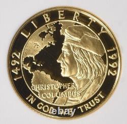 1992-W Columbus Gold $5 COMMEMORATIVE NGC PF70 ULTRA CAMEO