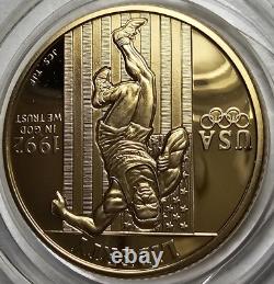 1992 W Olympic DCAM Proof Commemorative $5 Gold Coin In Mint Capsule