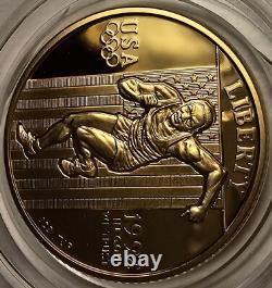 1992 W Olympic DCAM Proof Commemorative $5 Gold Coin In Mint Capsule