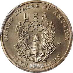 1992-W Olympics Commemorative Gold $5 PCGS MS70