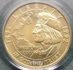 1992 W PCGS MS 69 Columbus $5 Gold Commemorative Coin, Gem MS69 Gold $5 Coin