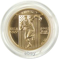 1992 W XXV Olympiad Commemorative Gold Uncirculated Mint State $5 Coin