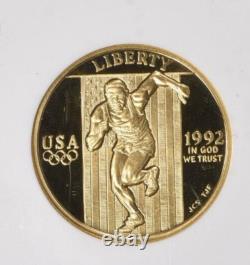 1992-W XXV Olympiad Gold $5 COMMEMORATIVE NGC PF70 Proof-70 UC