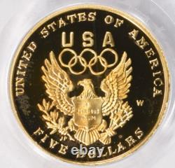 1992-w Olympic $5 Gold Commemorative Pcgs Pr69dcam