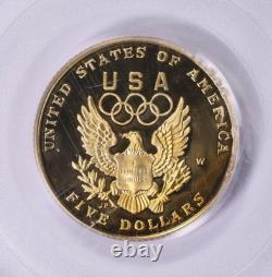 1992-w Olympic $5 Gold Commemorative Pcgs Pr70dcam