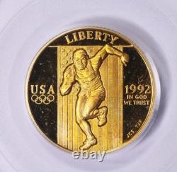 1992-w Olympic $5 Gold Commemorative Pcgs Pr70dcam