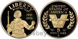 1993 $5 Commemorative Gold Proof (World War 2). 2418 oz. AGW