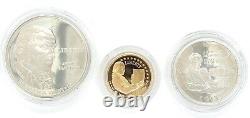 1993 BILL OF RIGHTS 3 COIN PROOF SET, with GOLD & SILVER US MINT OGP withCOA gift