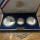 1993 Bill Of Rights Silver And Gold Three-coin Uncirculated Set Withogp & Coa