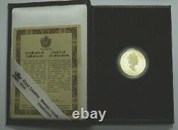 1993 CANADA $100 DOLLARS GOLD COIN THE HORSELESS CARRIAGE PROOF 1/4 Oz