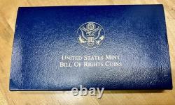 1993 US MINT Bill of Rights PROOF COIN SET 1/4 Oz GOLD $5, SILVER $1, 50C 1993 US MINT Bill of Rights PROOF COIN SET 1/4 Oz GOLD $5, SILVER $1, 50C