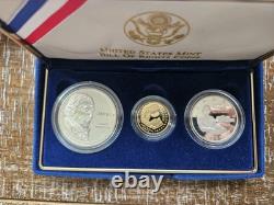 1993 US Mint Bill of Rights Coins Proof $5 Gold, $1 Silver, 50C Clad withOGP-WOW