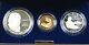 1993 Us Mint Bill Of Rights Commem 3 Coin Silver & Gold Proof Set As Issued Dgh