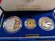 1993 Us Mint Bill Of Rights Commemorative Proof 3-coin Set Gold/silver/clad