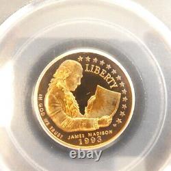 1993 W $5 Gold Commemorative Coin MADISON PCGS PR69 DCAM
