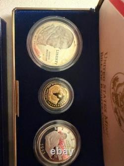 1993 madison gold and silver half and one dollar