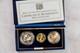 1994 Fifa World Cup 3-coin Gold & Silver Set Bu With Box & Coa