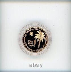 1994 Holy Land Wildlife. 900 Gold Commemorative Coin 3.46g with Box and Papers