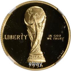 1994-W US Gold $5 World Cup Commemorative Proof NGC PF69 UCAM