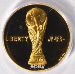 1994-W WORLD CUP $5 Gold COMMEMORATIVE PCGS Proof PR69 OGH