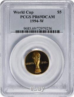 1994-W World Cup $5 Gold Five Dollar Proof Commemorative PR69DCAM PCGS